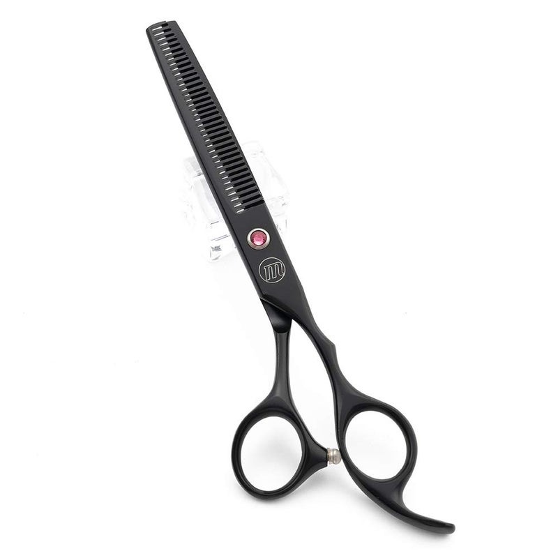 Moontay Professional 7.0" Dog Grooming Scissors Set, 4-pieces Straight, Upward Curved, Downward Curved, Thinning/Blending Shears for Dog, Cat and Pets, JP Stainless Steel, Black - Image 4